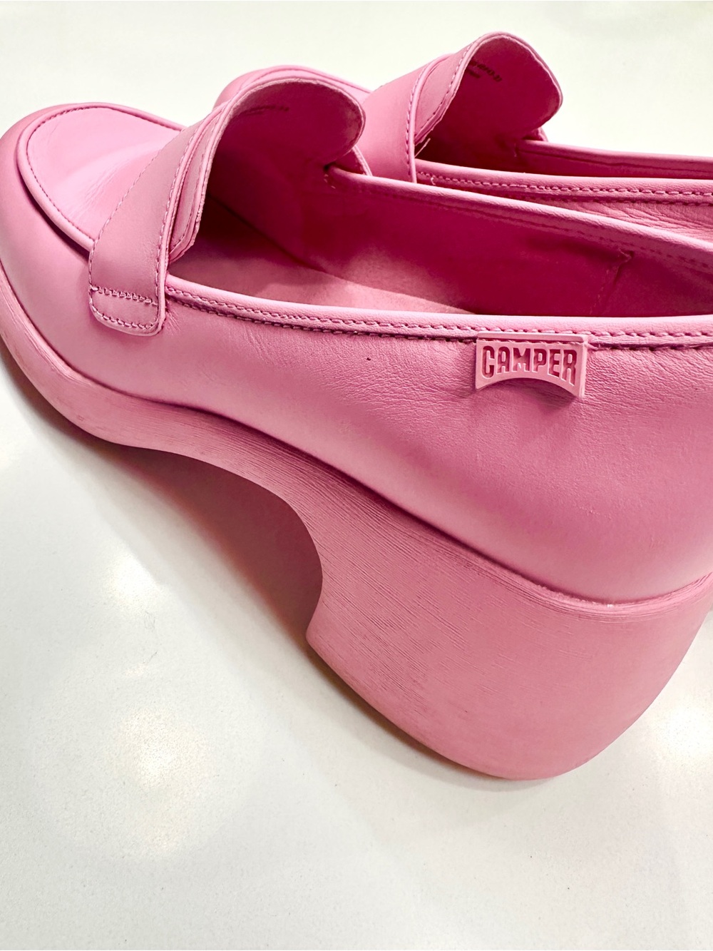 CAMPER Thelma Pink Leather Loafer Size EU40 - Picture 3 of 7